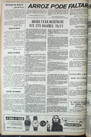 Página do jornal Correio do Ceará de outubro de 1974