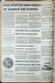 Página do jornal Correio do Ceará de outubro de 1974