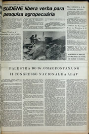 Página do jornal Correio do Ceará de outubro de 1974