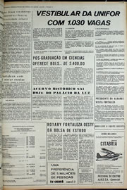 Página do jornal Correio do Ceará de outubro de 1974