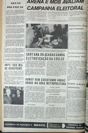 Página do jornal Correio do Ceará de outubro de 1974