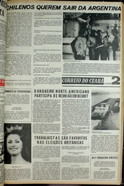Página do jornal Correio do Ceará de outubro de 1974
