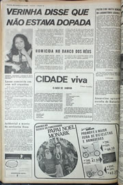 Página do jornal Correio do Ceará de outubro de 1974