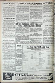 Página do jornal Correio do Ceará de outubro de 1974