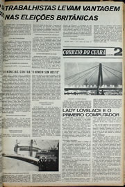 Página do jornal Correio do Ceará de outubro de 1974
