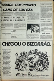 Página do jornal Correio do Ceará de outubro de 1974