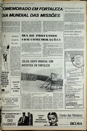 Página do jornal Correio do Ceará de outubro de 1974
