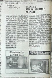 Página do jornal Correio do Ceará de outubro de 1974