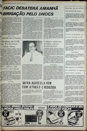 Página do jornal Correio do Ceará de outubro de 1974