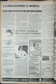 Página do jornal Correio do Ceará de outubro de 1974