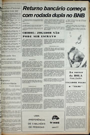 Página do jornal Correio do Ceará de outubro de 1974