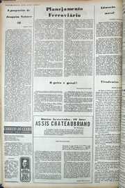 Página do jornal Correio do Ceará de outubro de 1974