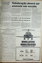 Página do jornal Correio do Ceará de outubro de 1974