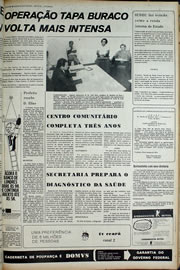 Página do jornal Correio do Ceará de outubro de 1974
