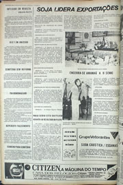 Página do jornal Correio do Ceará de outubro de 1974
