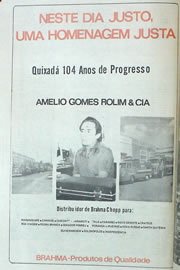 Página do jornal Correio do Ceará de outubro de 1974
