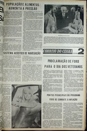 Página do jornal Correio do Ceará de outubro de 1974