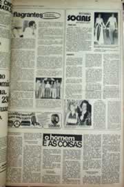 Página do jornal Correio do Ceará de janeiro de 1975