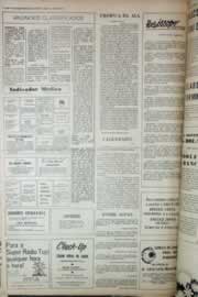 Página do jornal Correio do Ceará de janeiro de 1975