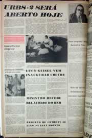 Página do jornal Correio do Ceará de janeiro de 1975
