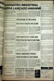 Página do jornal Correio do Ceará de janeiro de 1975