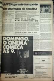 Página do jornal Correio do Ceará de janeiro de 1975