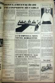 Página do jornal Correio do Ceará de janeiro de 1975