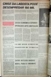 Página do jornal Correio do Ceará de janeiro de 1975