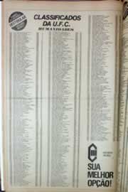 Página do jornal Correio do Ceará de janeiro de 1975