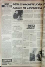 Página do jornal Correio do Ceará de janeiro de 1975