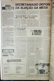 Página do jornal Correio do Ceará de janeiro de 1975