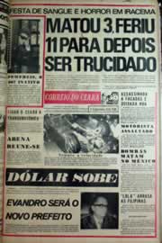 Página do jornal Correio do Ceará de janeiro de 1975