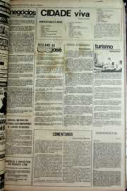 Página do jornal Correio do Ceará de janeiro de 1975