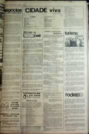 Página do jornal Correio do Ceará de janeiro de 1975