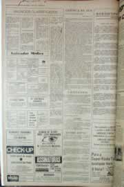 Página do jornal Correio do Ceará de janeiro de 1975