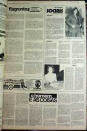 Página do jornal Correio do Ceará de janeiro de 1975