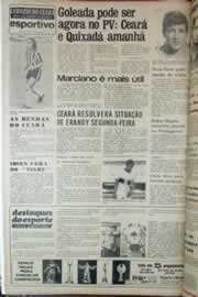 Página do jornal Correio do Ceará de janeiro de 1975