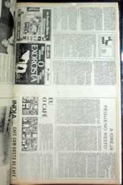 Página do jornal Correio do Ceará de fevereiro de 1975