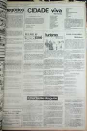 Página do jornal Correio do Ceará de fevereiro de 1975