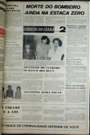 Página do jornal Correio do Ceará de março de 1975