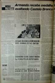 Página do jornal Correio do Ceará de março de 1975