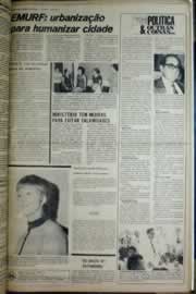 Página do jornal Correio do Ceará de março de 1975