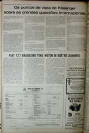 Página do jornal Correio do Ceará de março de 1975