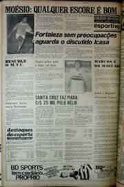 Página do jornal Correio do Ceará de março de 1975