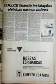 Página do jornal Correio do Ceará de março de 1975
