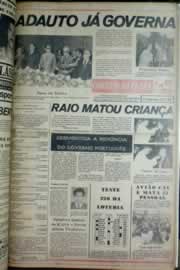 Página do jornal Correio do Ceará de março de 1975