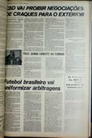 Página do jornal Correio do Ceará de março de 1975