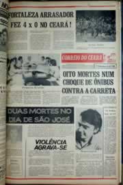 Página do jornal Correio do Ceará de março de 1975