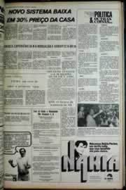 Página do jornal Correio do Ceará de março de 1975