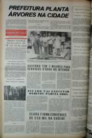 Página do jornal Correio do Ceará de março de 1975